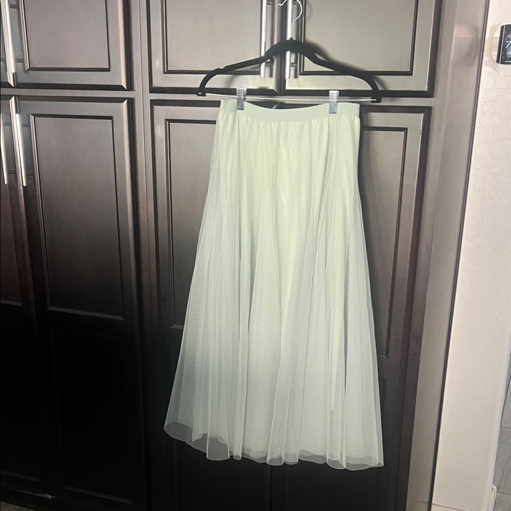 Chicwish Mint A-Line Tulle Skirt
